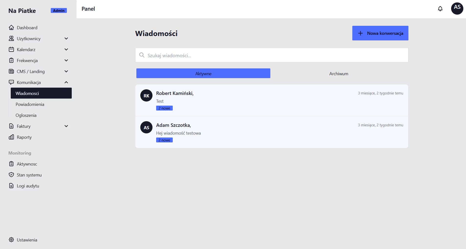TutorHub threaded messaging with group chat
